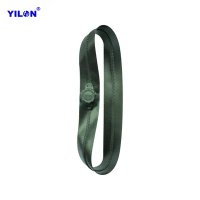 Circular Airtight Zipper — Closed-loop zipper delivering 360° sealing around an opening, IPX8 rated and 60 kPa tested.