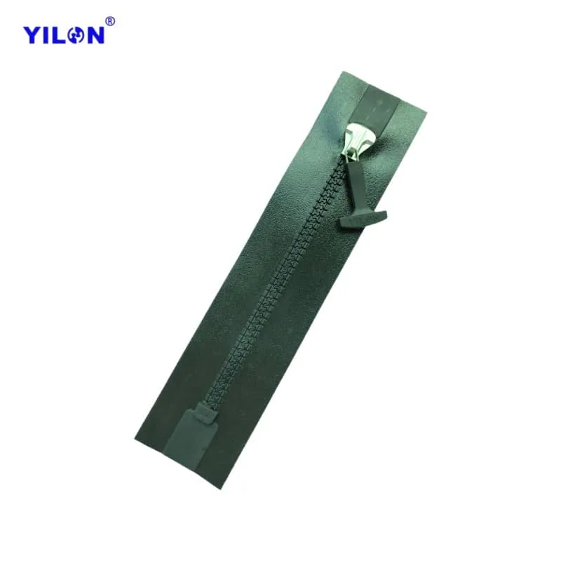 #10 Resin Airtight Zipper — #10 70mm Black T Pull