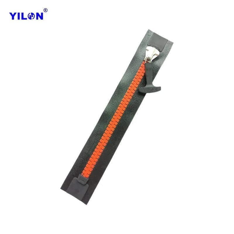 #10 Resin Airtight Zipper — #10 Orange Double Closed